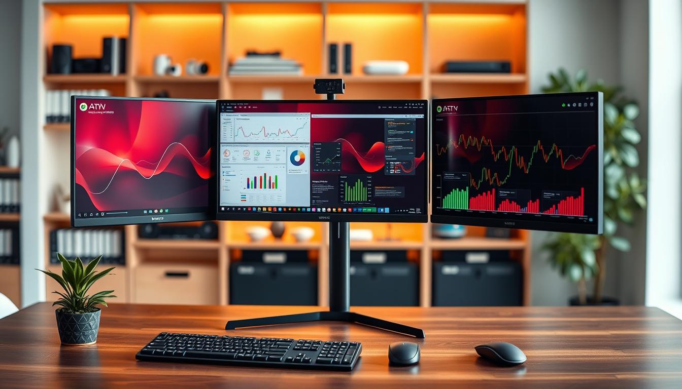 Monitor-Setup für 3 Bildschirme: Was man beachten muss